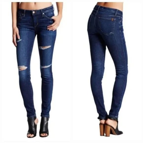 Joe's Jeans Esther Distressed Skinny Jeans Size 30 - Picture 2 of 8